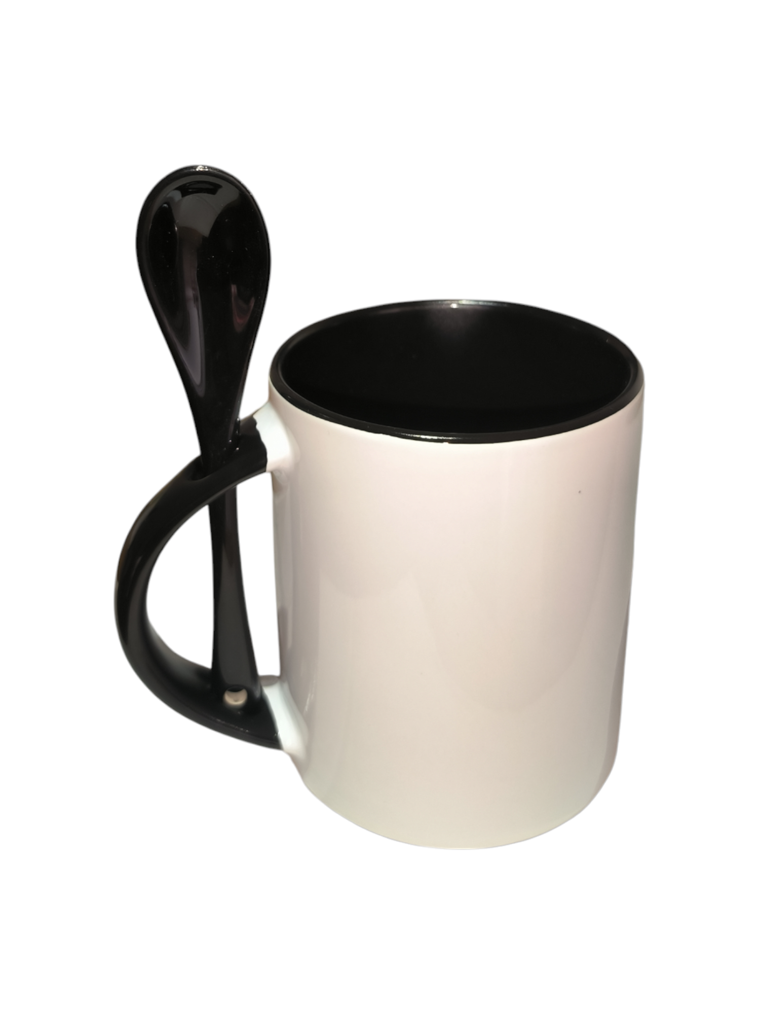 MUG 11 OZ INTERNO-CUCHARA NEGRO