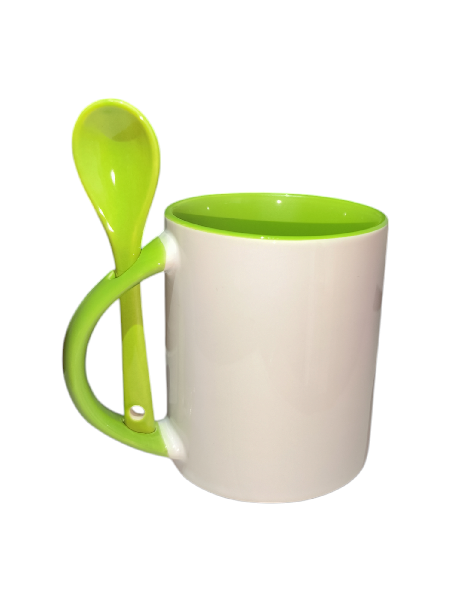 MUG 11 OZ INTERNO-CUCHARA VERDE BICHE