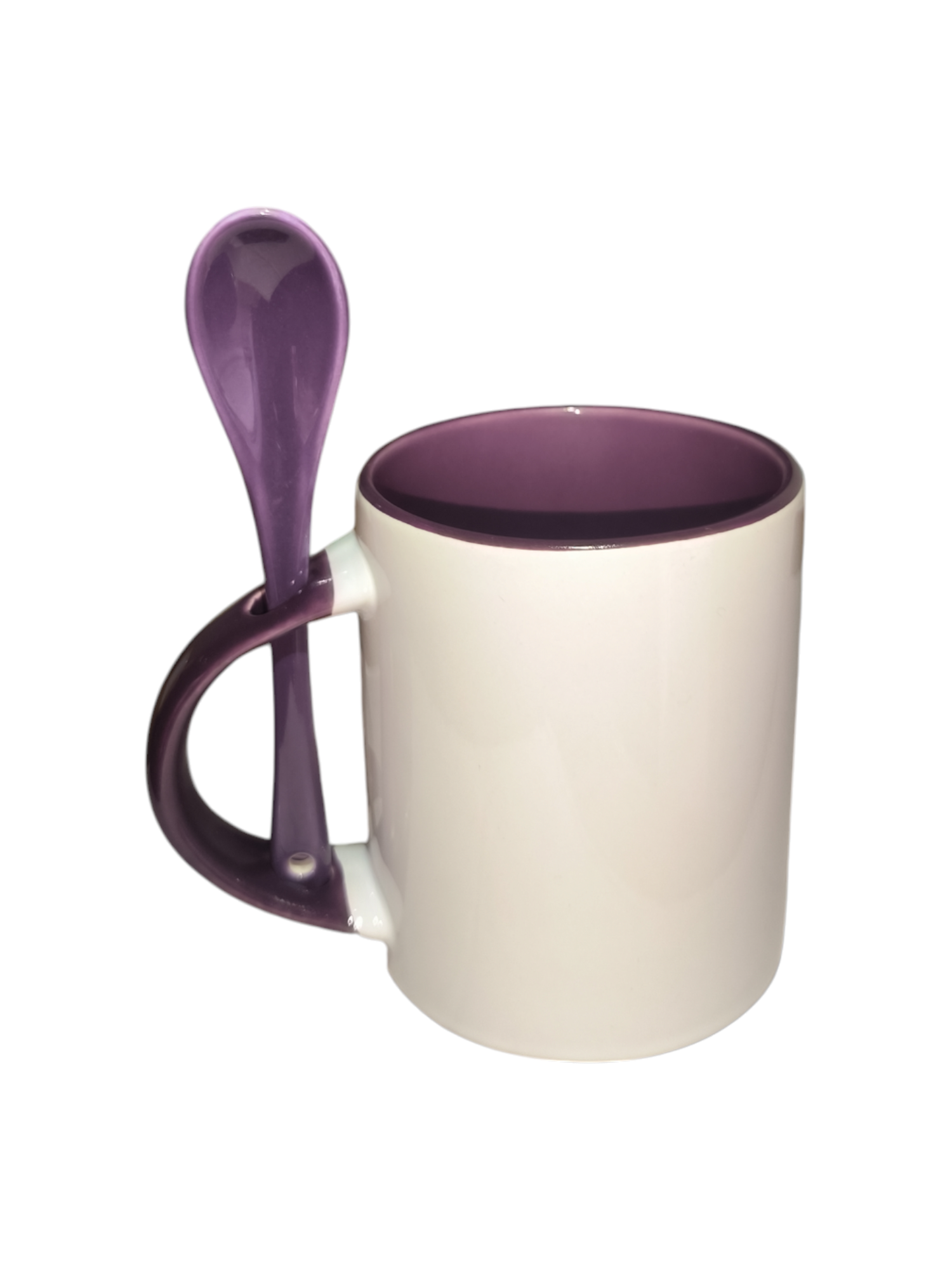 MUG 11 OZ INTERNO-CUCHARA MORADO OSCURO