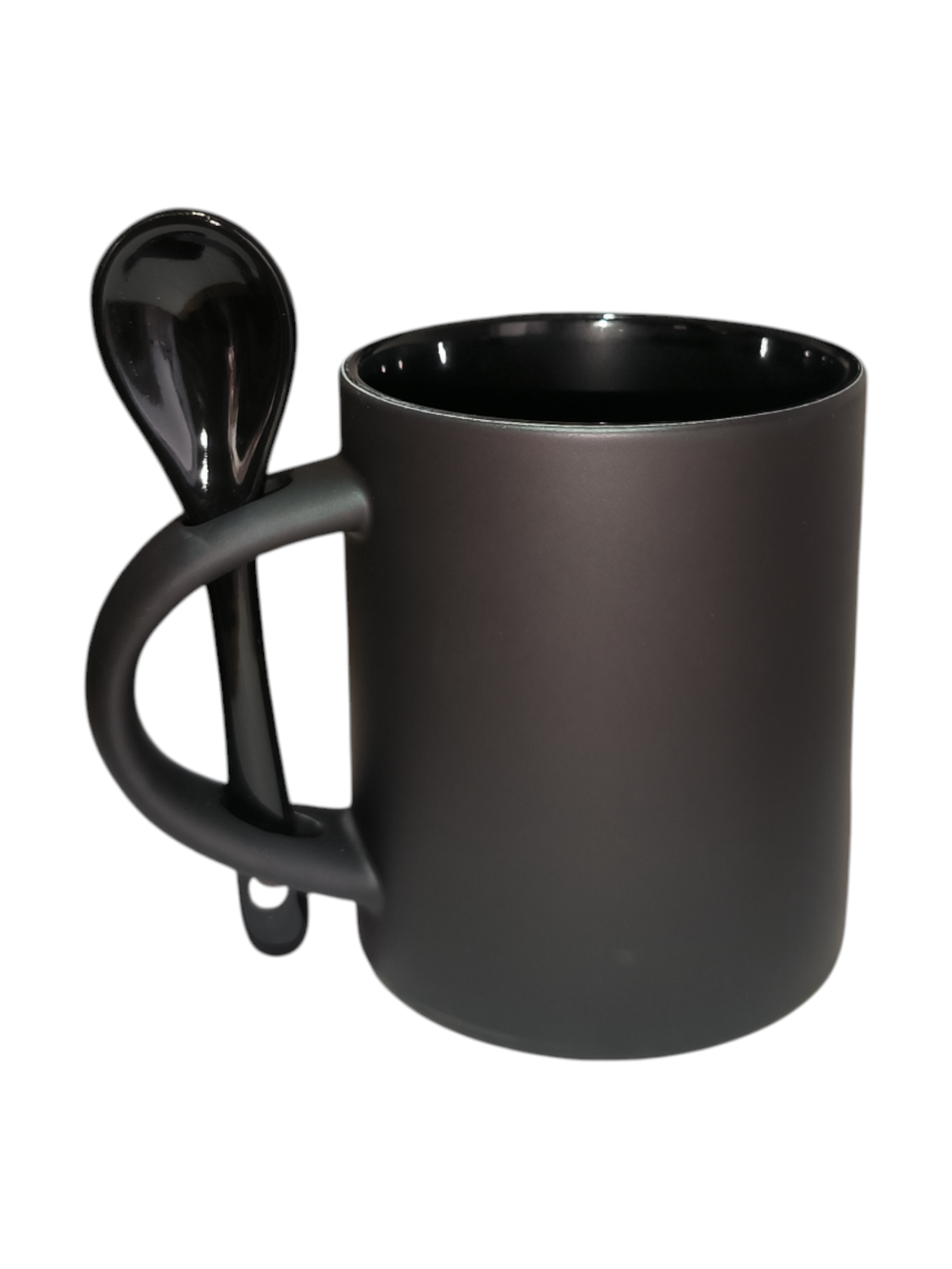 MUG 11 OZ MAGICO-CUCHARA NEGRO