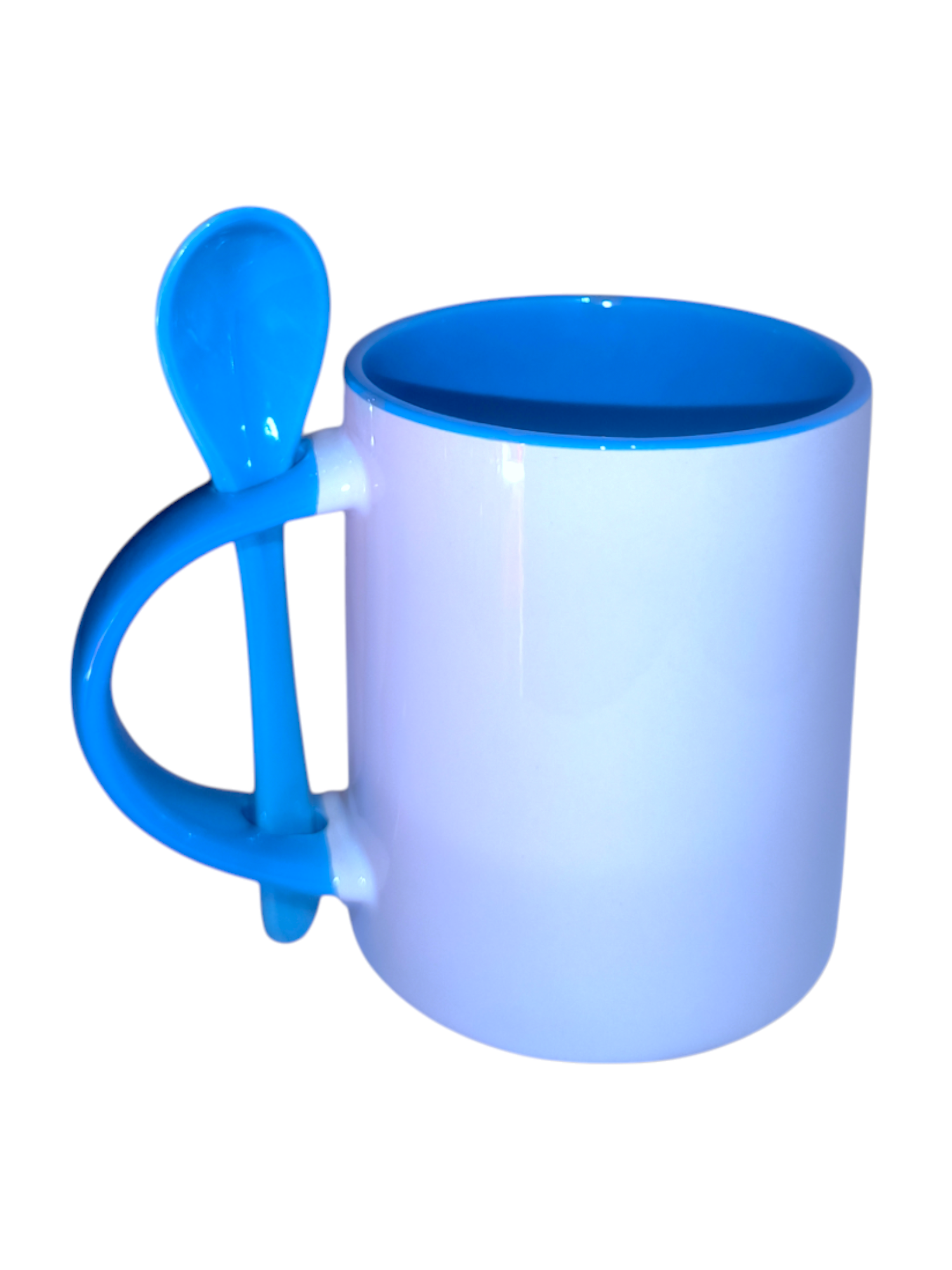 MUG 11 OZ INTERNO-CUCHARA AZUL CLARO